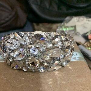 Elegant Silver Crystal Bracelet